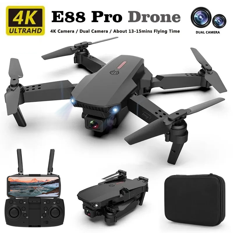 Drone Rc Plegable - E88pro Drone Professional Dron Optical Flow