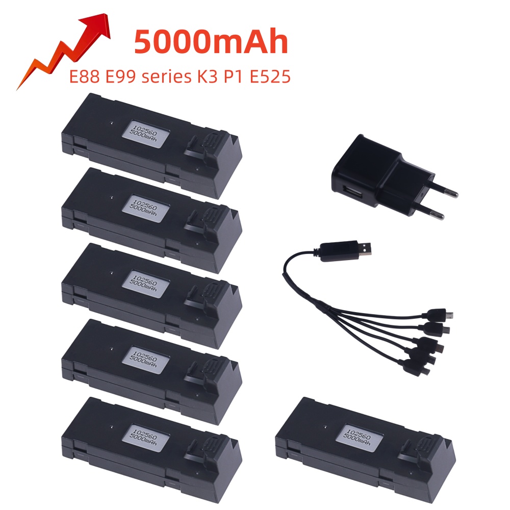 Drone Rc E99 Pro - 3.7V 5000Mah RC Drone Battery Accessory