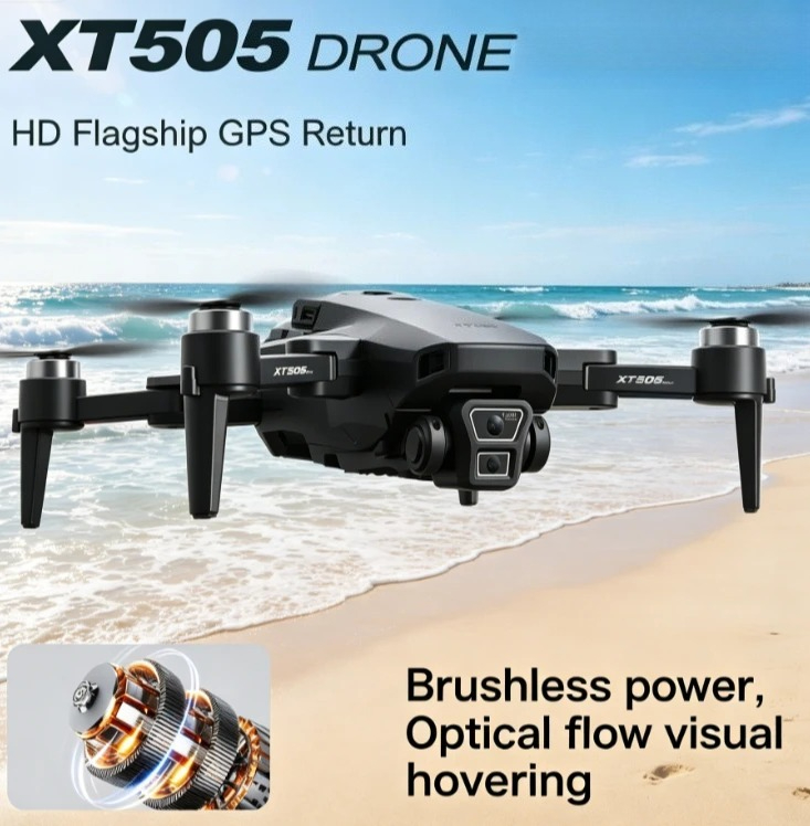 Xt505 Rc Drone - Original XT505 Foldable GPS Drone 8K