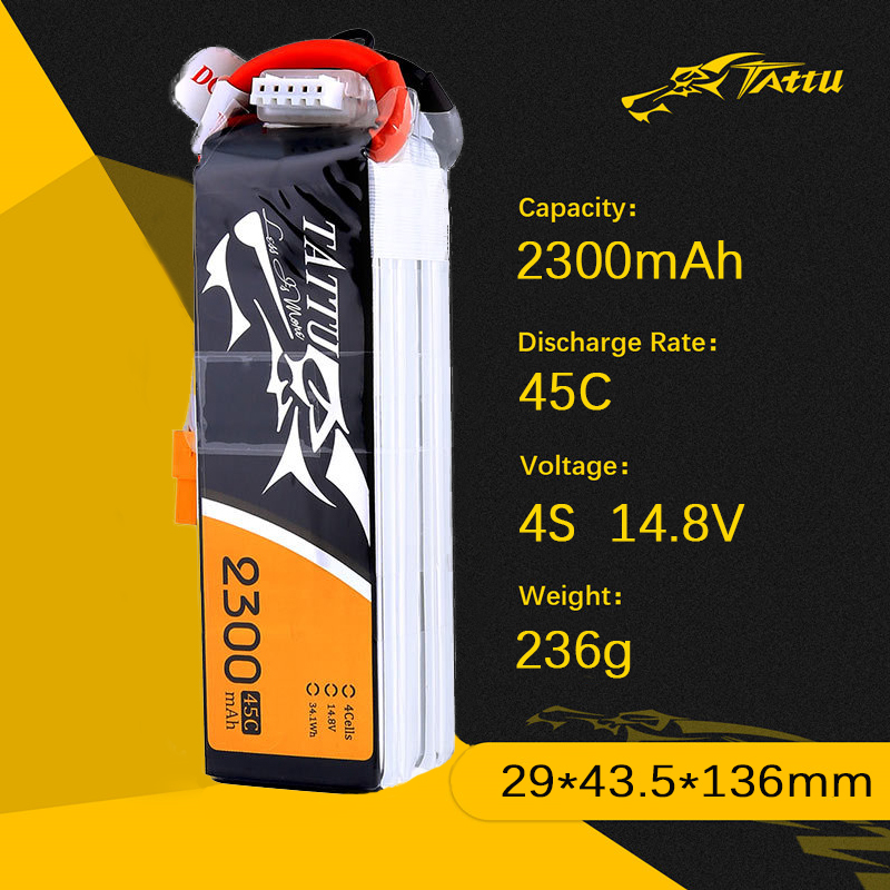 Upgrade TATTU 2300mAh 4S 14.8V - đánh giá và giá Drone Zll Rc