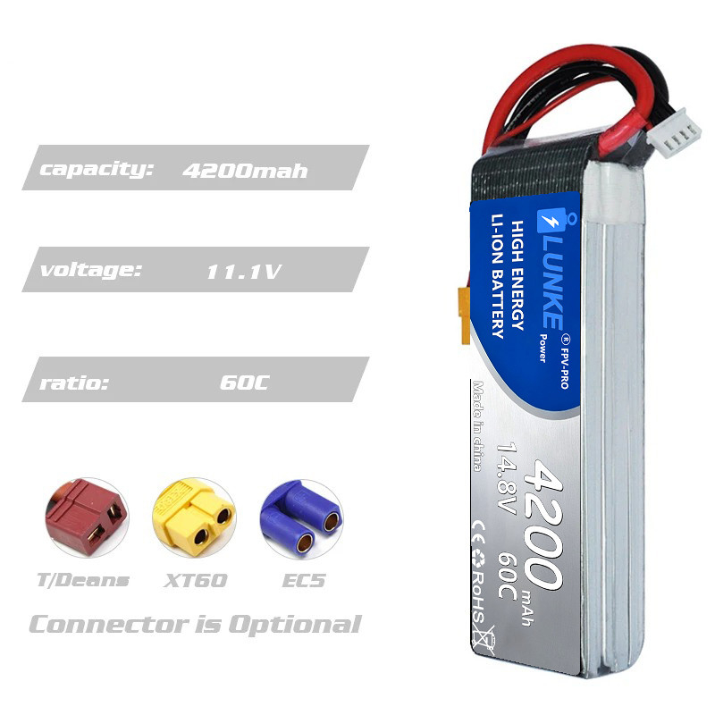 Batterie Lipo 2S 7.4V 5000mAh  - đánh giá và giá Drone Avion Rc