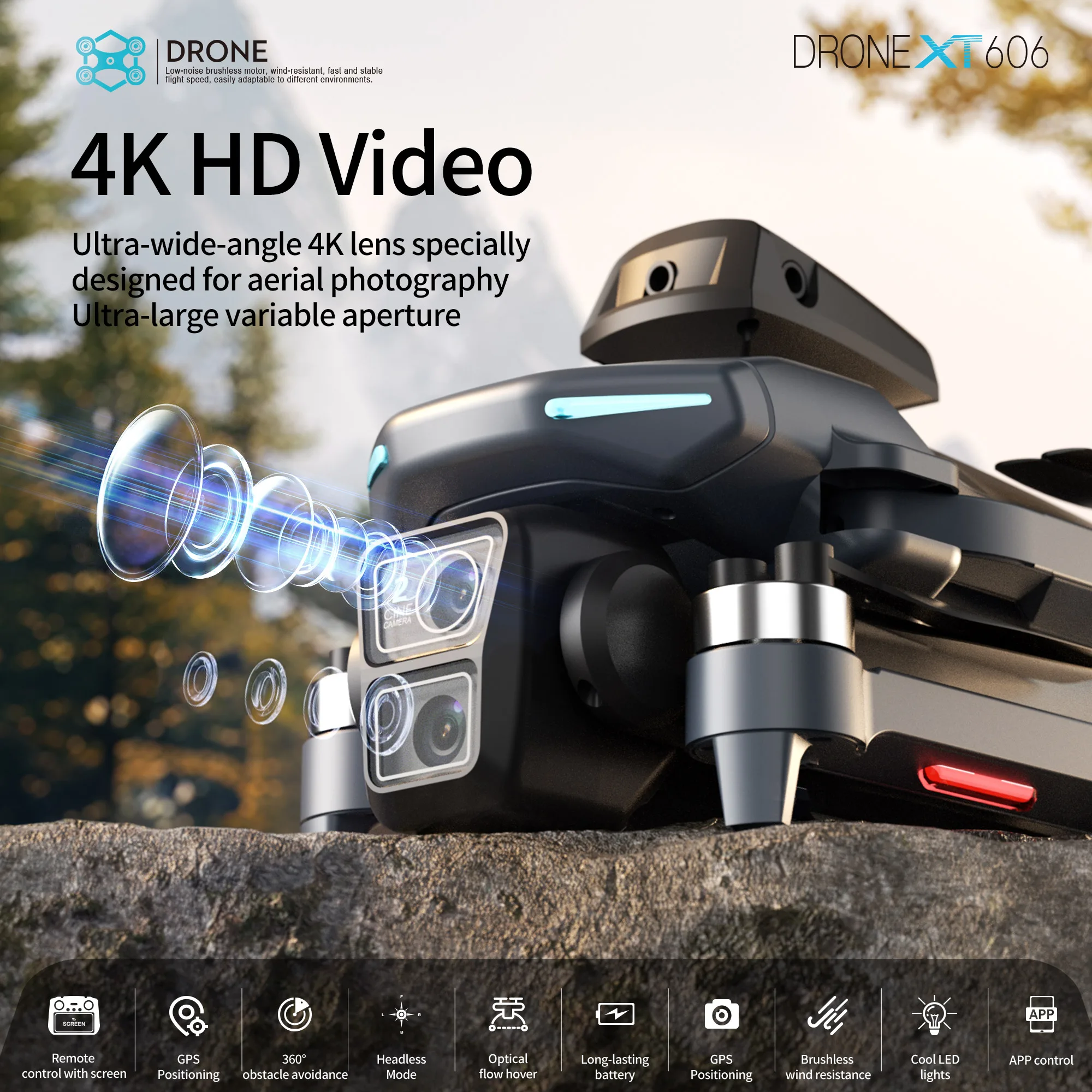 Original XT606 Drone Professio - đánh giá và giá Drone App Rc Fpv