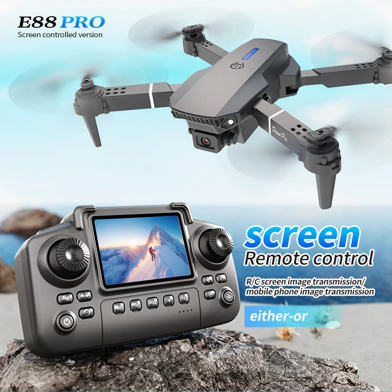 Professional E88 PRO Drone wit - đánh giá và giá Drone App Rc Fpv