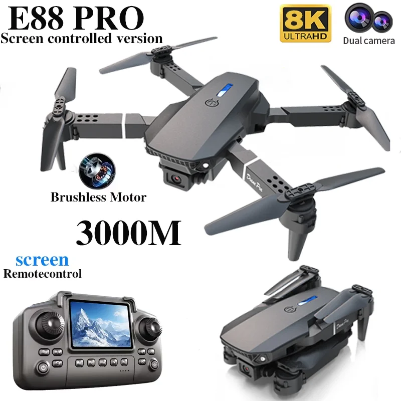 Professional E88 PRO Drone wit - đánh giá và giá Drone App Rc Fpv