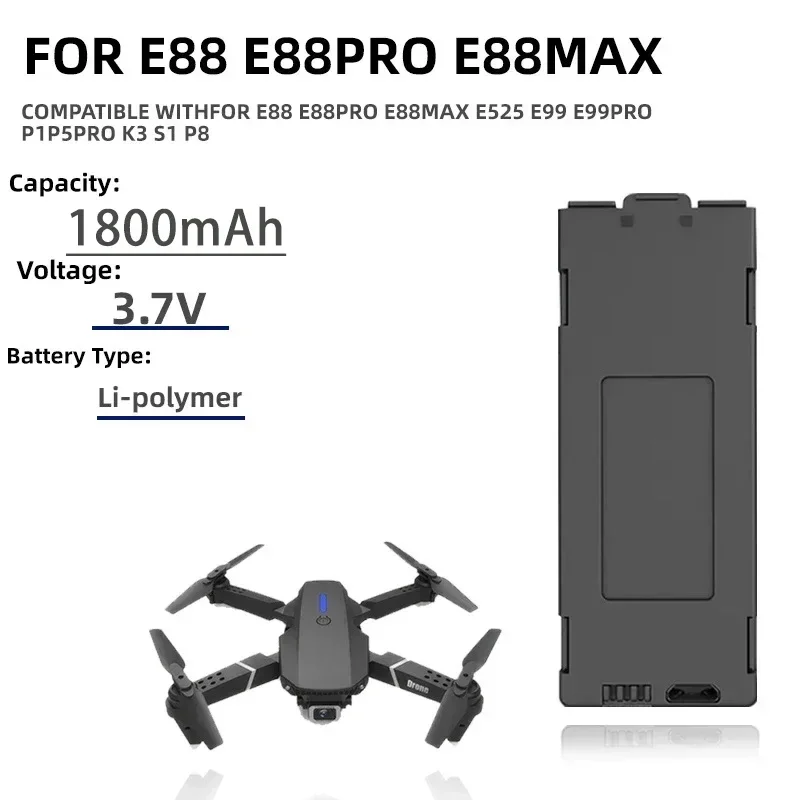 1-10pcs E99 Pro Drone Battery  - đánh giá và giá Drone Rc E99 Pro