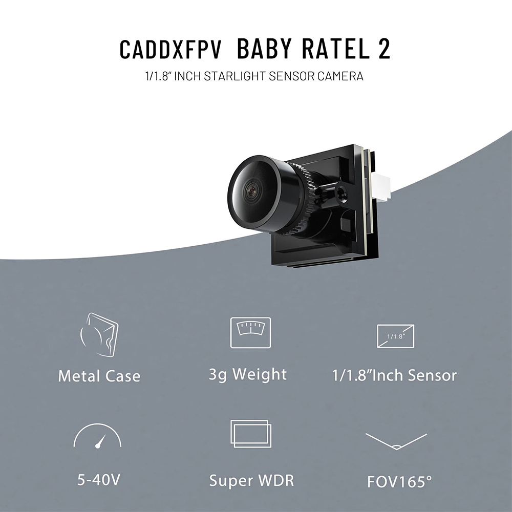 CADDX Micro FPV Camera Ratel 2 - đánh giá và giá Caddx Fpv Camera