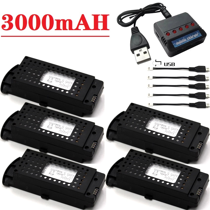 Q6 Drones Battery 3.7V 3000mAh - đánh giá và giá Drone Zll Rc