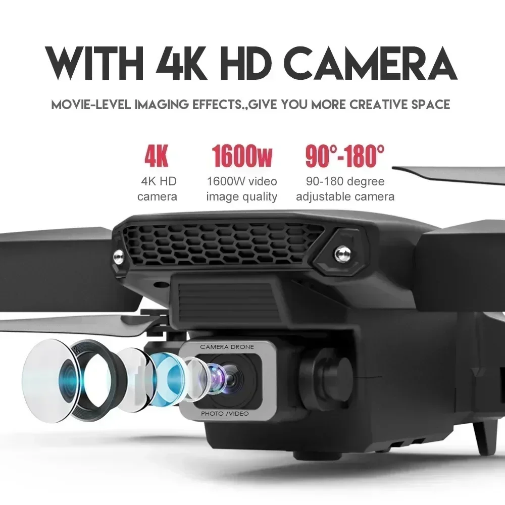 E88 Pro WIFI FPV Drone Wide An - đánh giá và giá Drone App Rc Fpv
