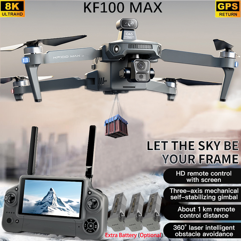 KF100 MAX GPS Drone 4K Camera  - đánh giá và giá Drone App Rc Fpv