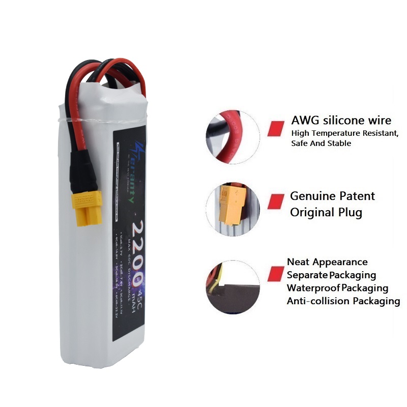 TERANTY 2200 MAH  3S  batterie - đánh giá và giá Drone Avion Rc