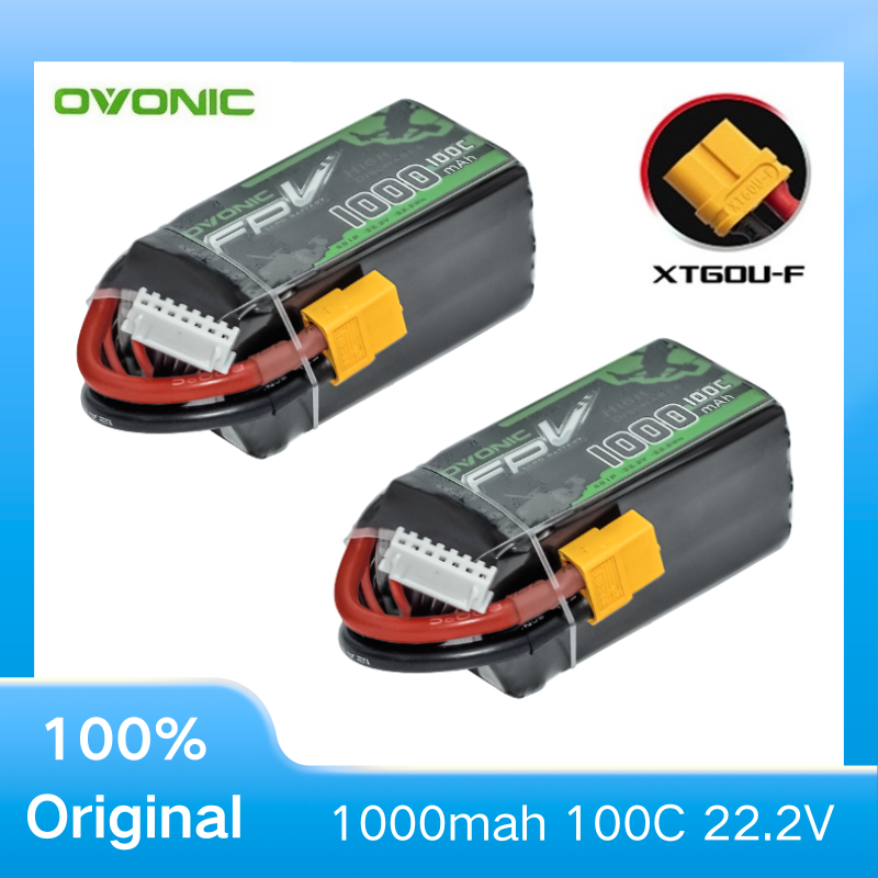 2Pcs OVONIC 1000mAh 100C 22.2V - đánh giá và giá Drone Zll Rc