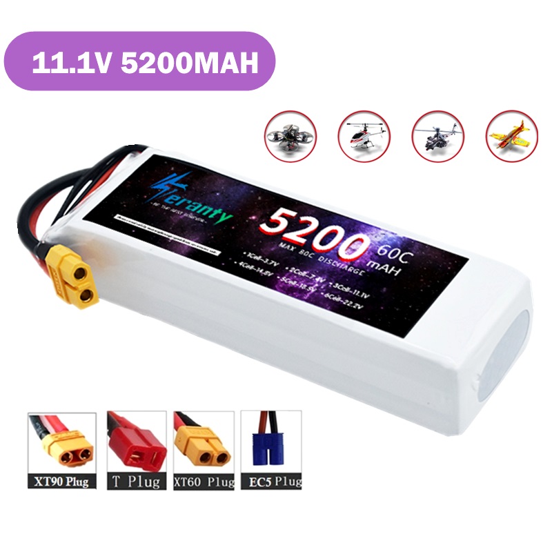 TERANTY  3S  5200MAH 60C batte - đánh giá và giá Drone Avion Rc