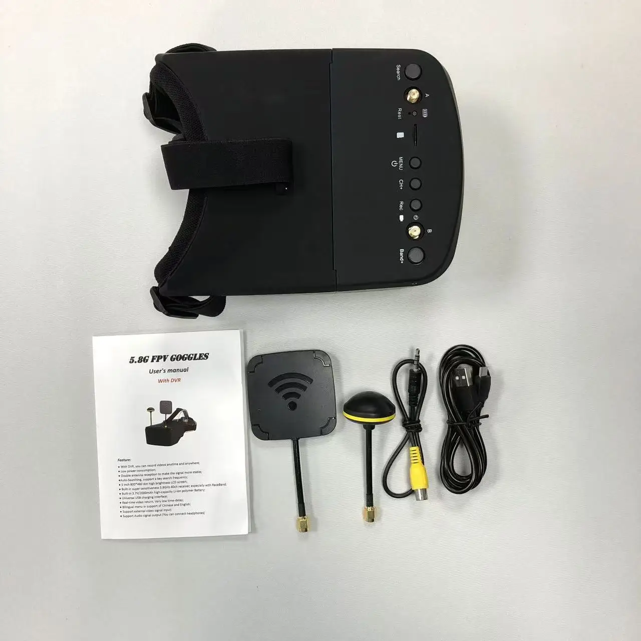 SmCp5.8G 40CH FPV Goggles 5Inc - đánh giá và giá Fpv Goggles Headset