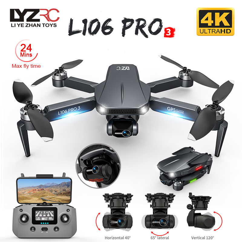 L106 Pro 3 Drone 5G WIFI FPV F - đánh giá và giá Drone App Rc Fpv