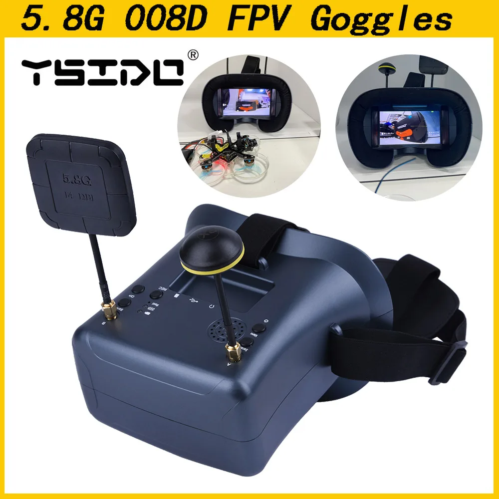 5.8G 40CH 4.3 Inch 800*480 Vid - đánh giá và giá Fpv Goggles Headset