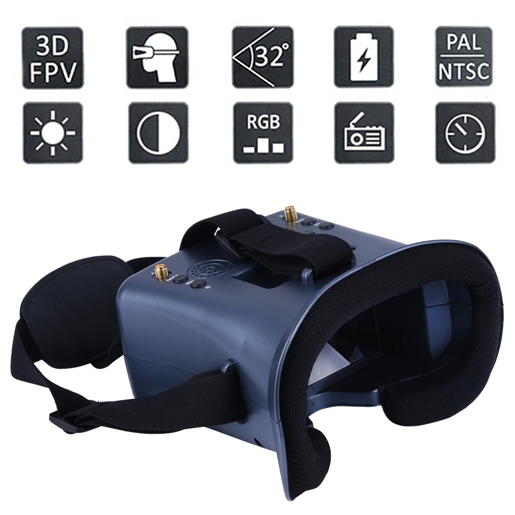 5.8G 40CH 4.3 Inch 800*480 Vid - đánh giá và giá Fpv Goggles Headset