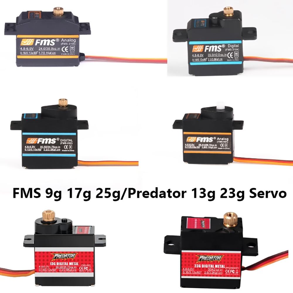 FMS Servo 9G 17G 25G 13G 23 Nh - đánh giá và giá Drone Avion Rc
