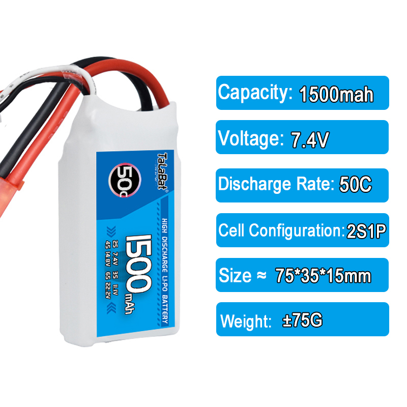 3Pcs TalaBat 50C 1500mAh 7.4V  - đánh giá và giá Drone Zll Rc