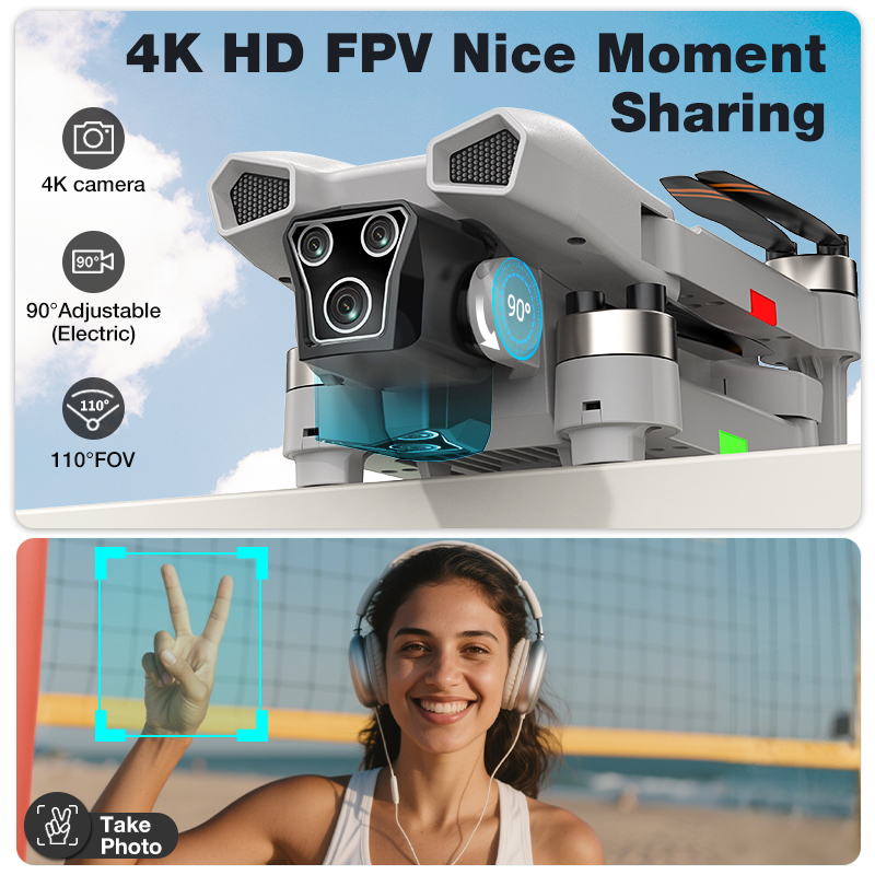 NEW Hot L017 Pro Drone Brushle - đánh giá và giá Drone App Rc Fpv