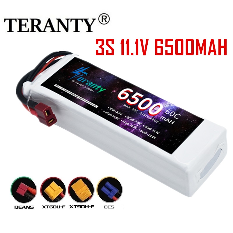 TERANTY  11.1V  6500MAH batter - đánh giá và giá Drone Avion Rc