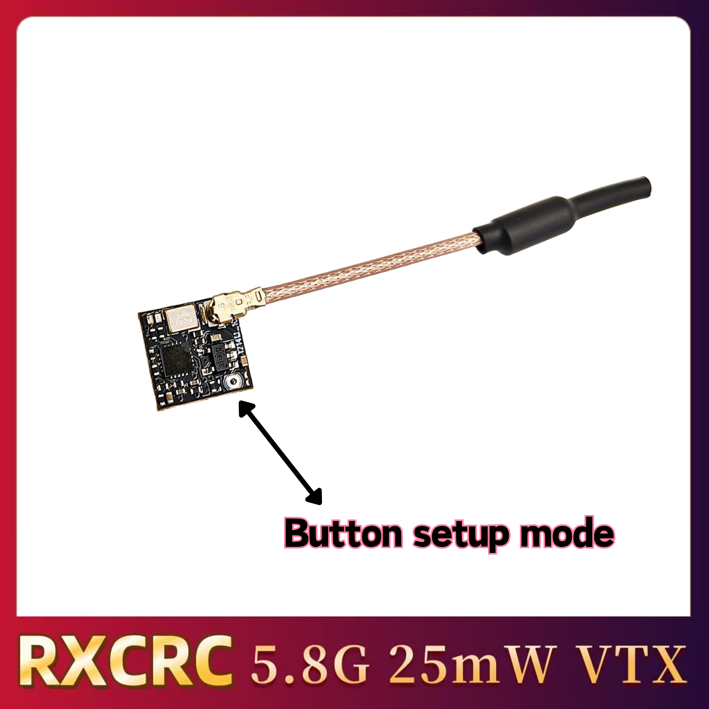 RXCRC 5.8GHz 48CH FPV 25mW Ana - đánh giá và giá Drone And Car