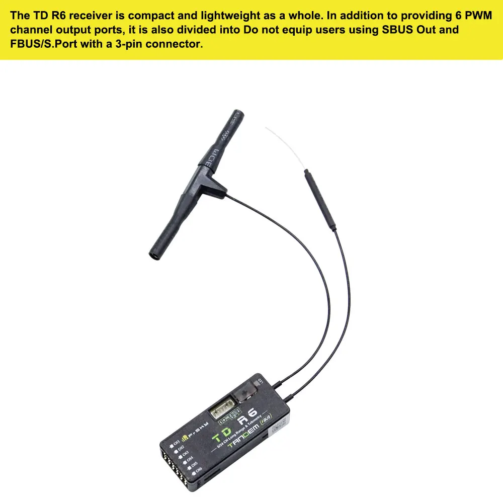 FrSky TD R6 2.4G/900MHz Dual F - đánh giá và giá Frsky Receiver Module