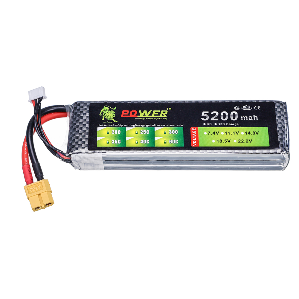 3S 5200mah 11.1V  60C Lipo Bat - đánh giá và giá Drone Zll Rc