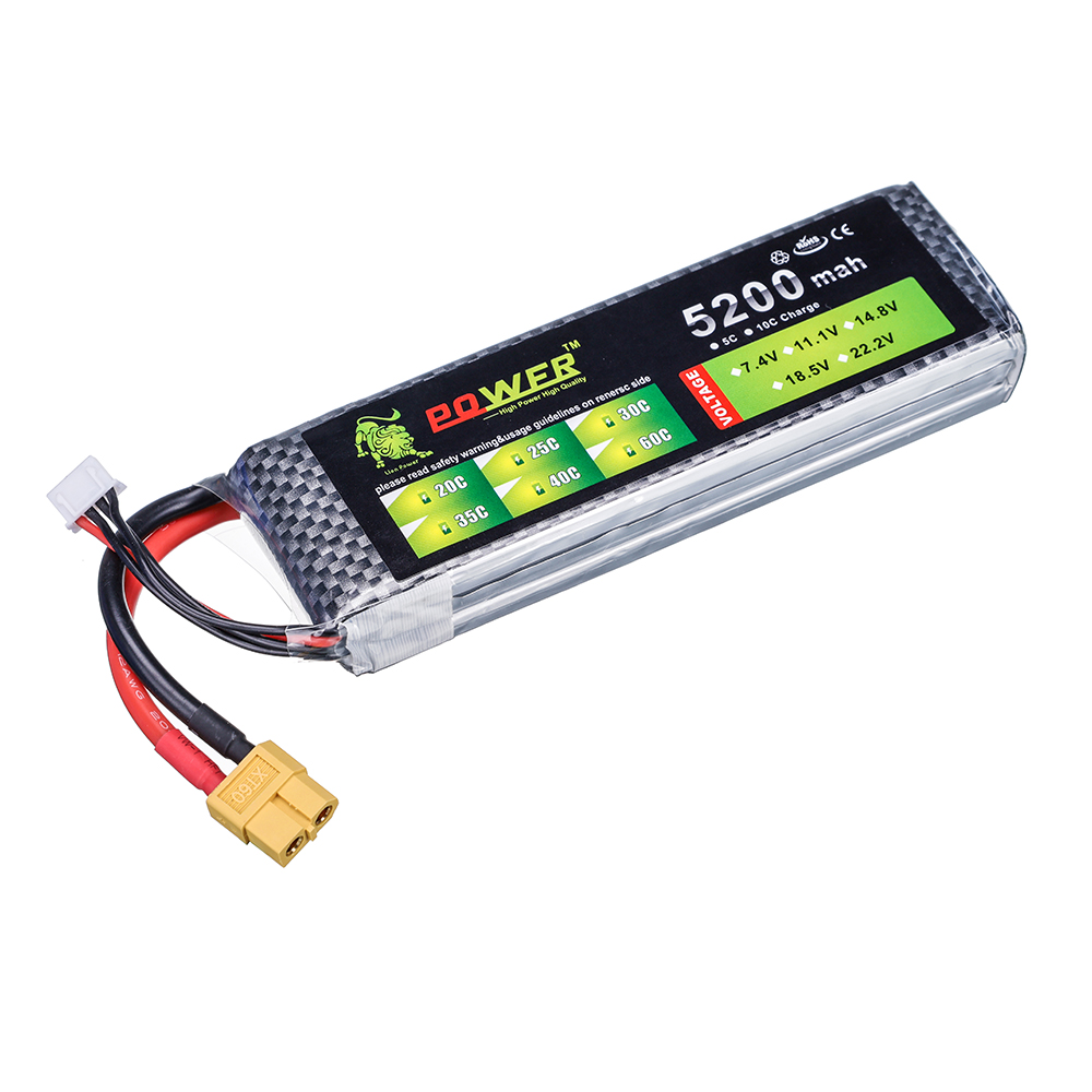 3S 5200mah 11.1V  60C Lipo Bat - đánh giá và giá Drone Zll Rc