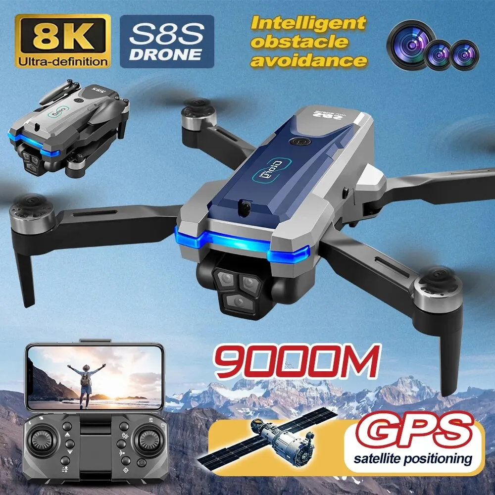 S8S GPS Drone 5G Wifi 8K HD Du - đánh giá và giá Drone App Rc Fpv